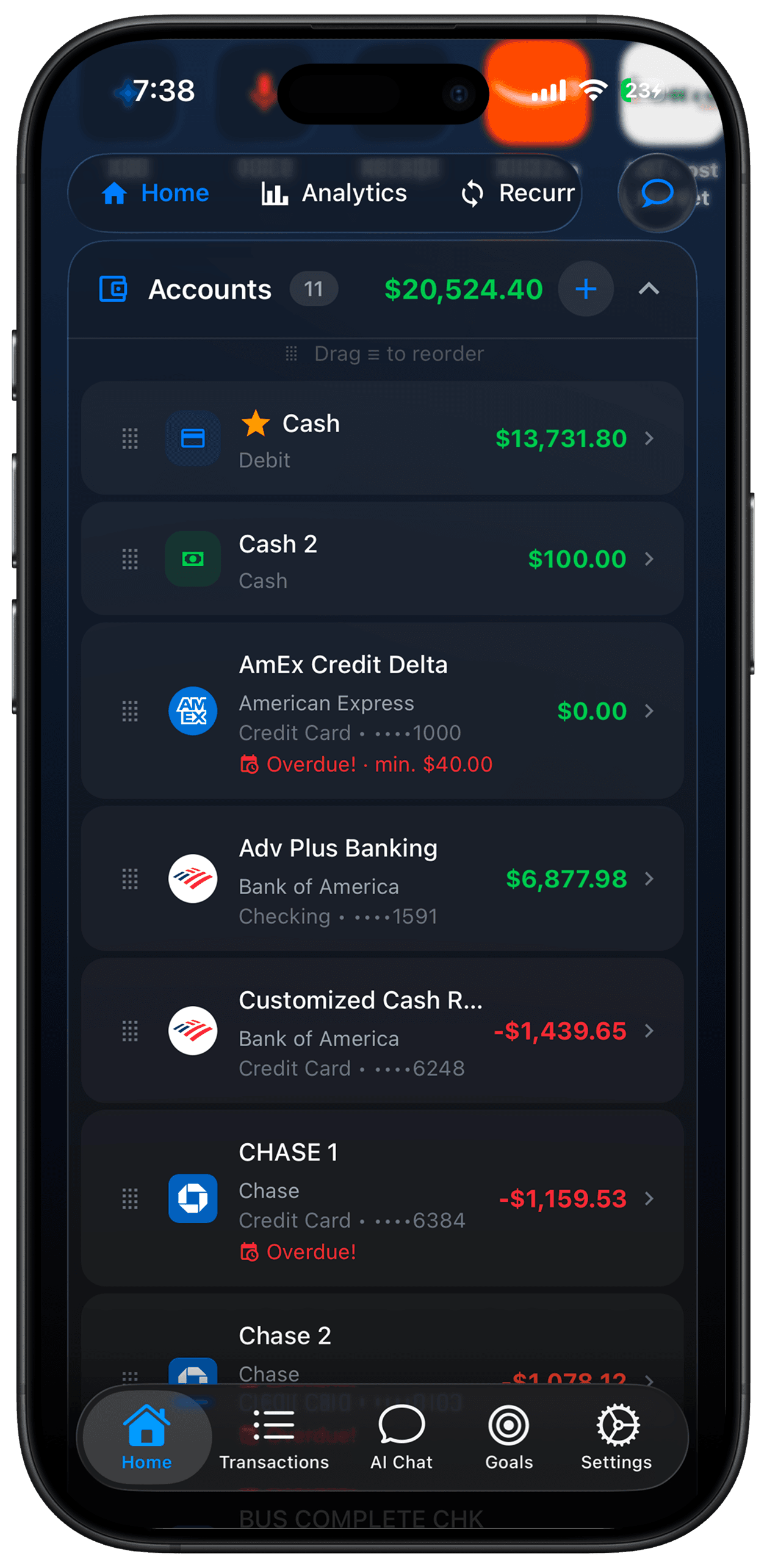 ALVEON — дашборд аналитики финансов
